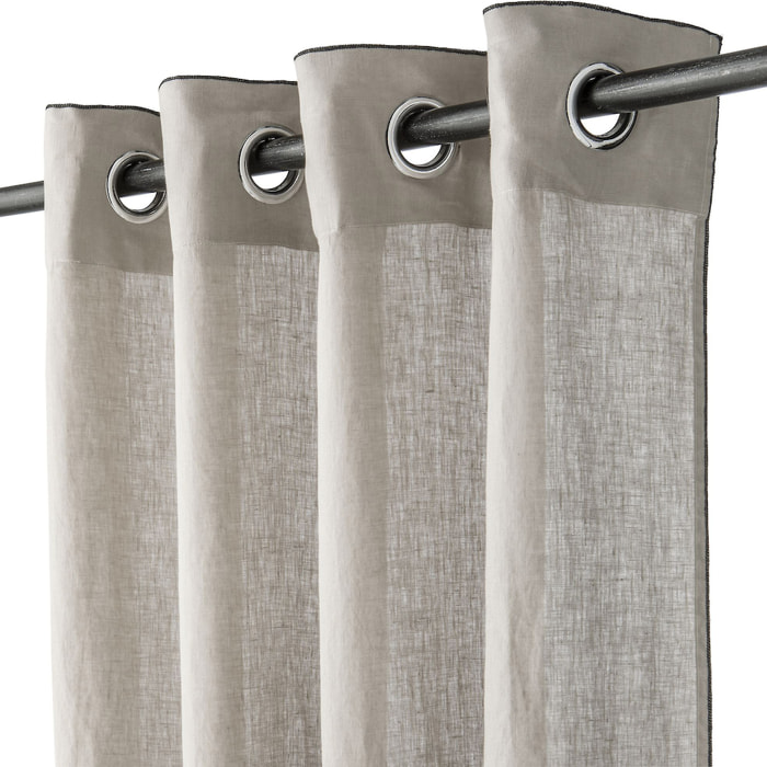 Rideau Lin lavé Naturel