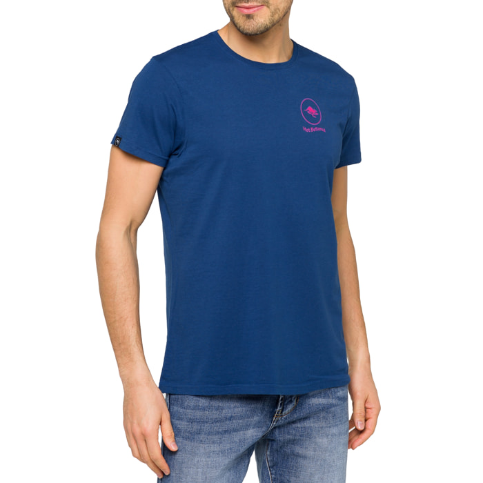 T-shirt in cotone 150 gr Hot Buttered Flame Blu Chiaro