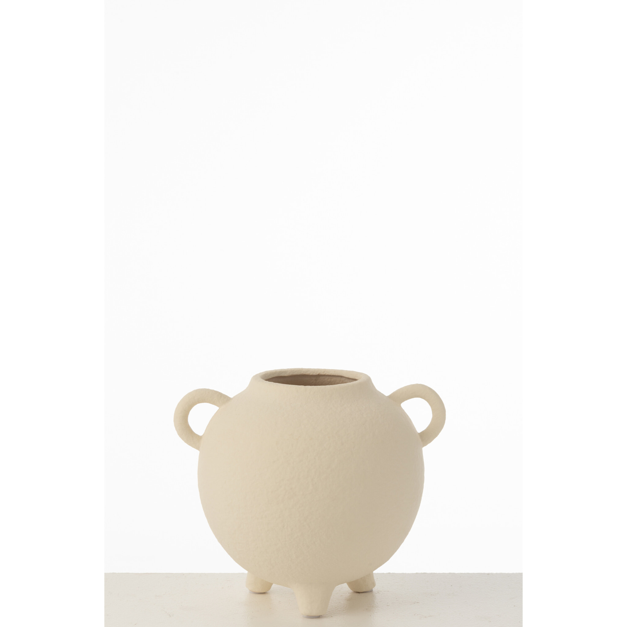J-Line vase Cruche Rond - pierre - beige - Ø 16.5 cm