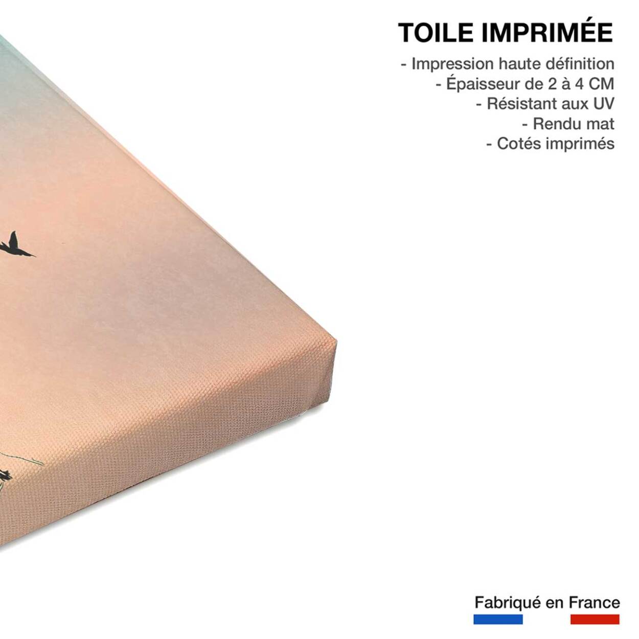 Tableau douceur de vivre Toile imprimée