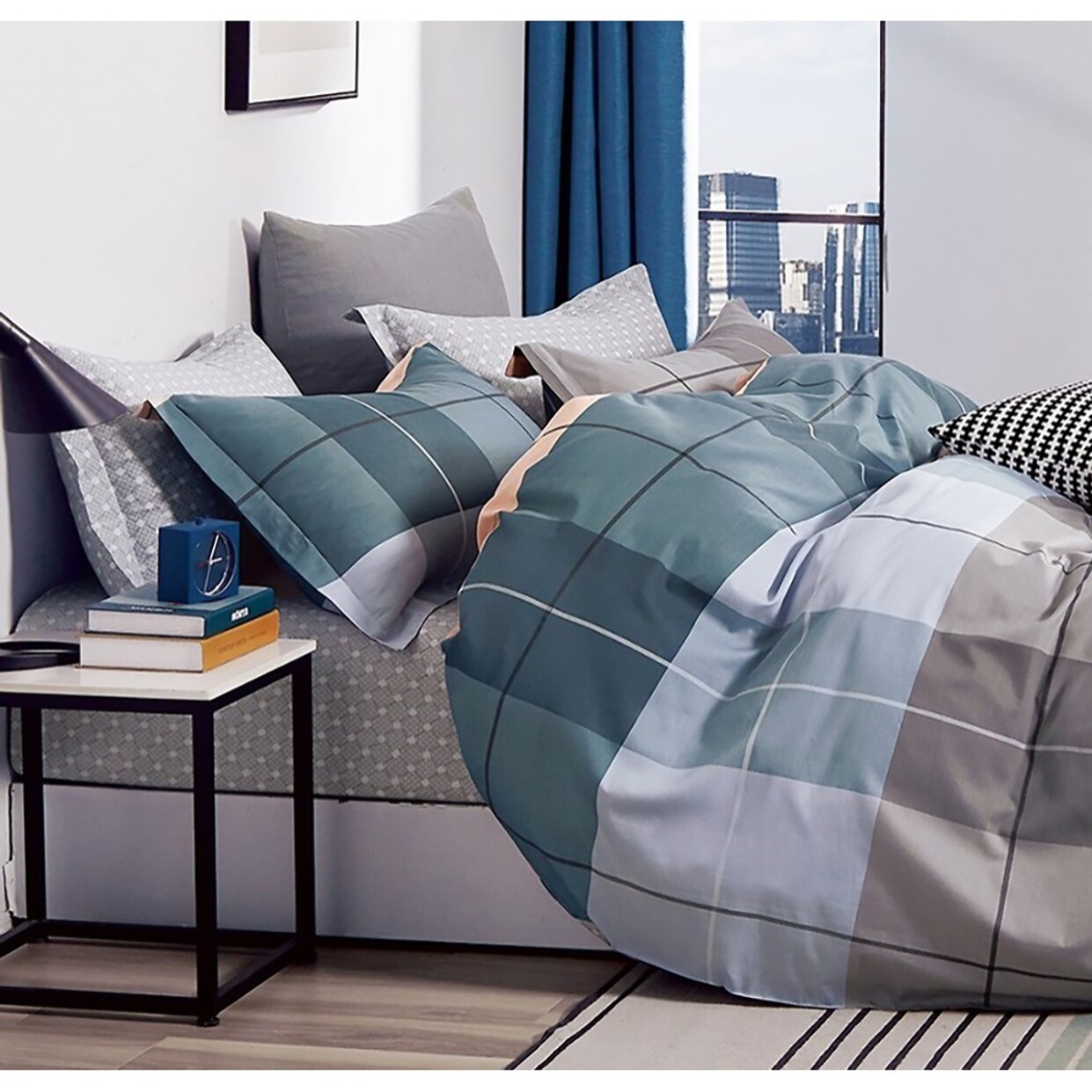 Parure housse de couette 100% percale de coton - Urban