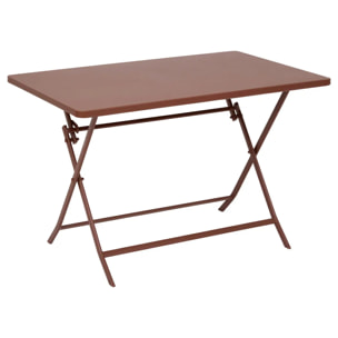 Table de jardin Greensboro 4 places 110x70cm acajou