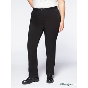 Fiorella Rubino - Pantalones regular cinco bolsillos - Negro