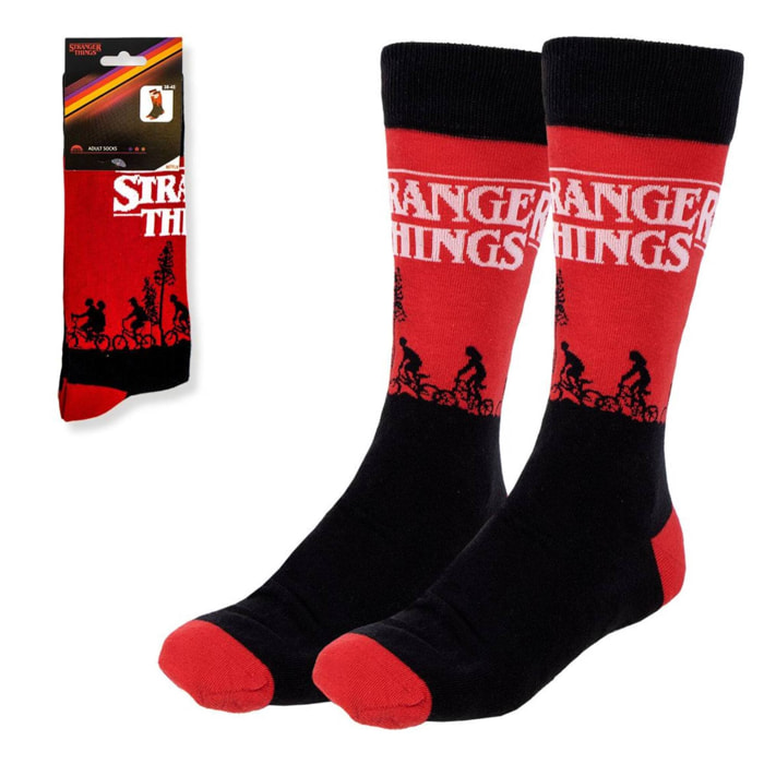 Calcetines diseño stranger things logo