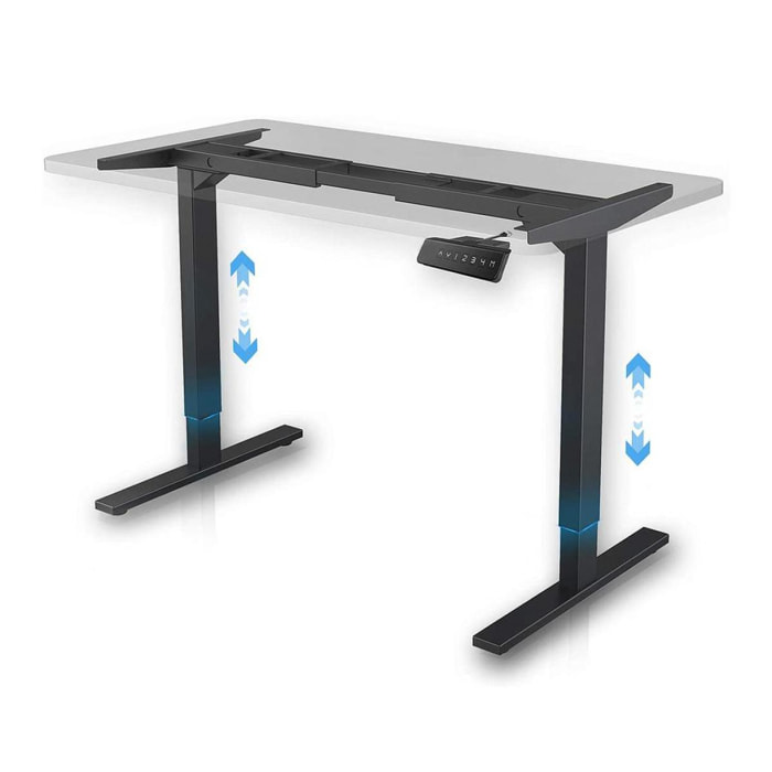 FrankyStar - Stand Up Desk scrivania elettrica con tecnologia dual motor, con regolazione digitale.