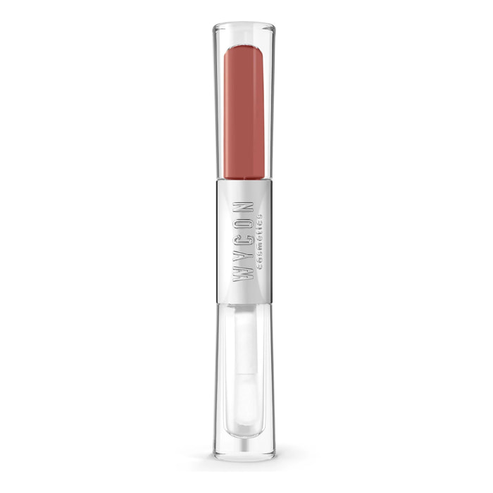 EXTRA DURABLE LIP DUO - LIQUID LIPSTICK + LIP GLOSS Rossetto liquido lunga durata con gloss lucido