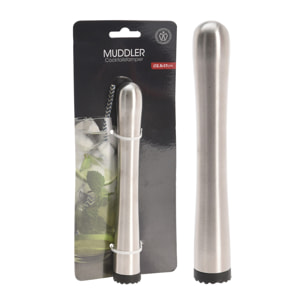 Mortero de acero inoxidable ligero y fácil de manejar 25,0x17cm