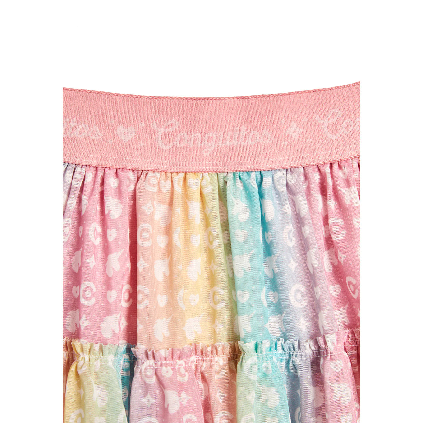 Falda de Niña Estampado Multicolor