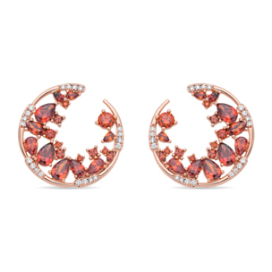 Pendientes Sabach acabado oro rosa 18k