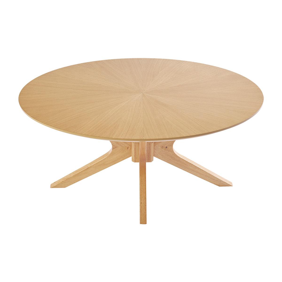 Table basse ovale bois clair chêne L90 cm DIELLI