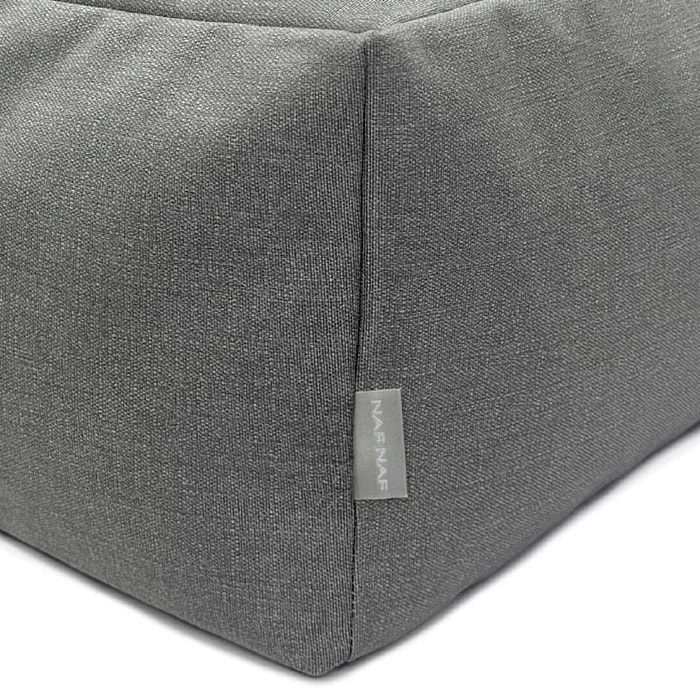 Puff desenfundable PANDA antracita 50x50x25 cm. Disponible en varios colores