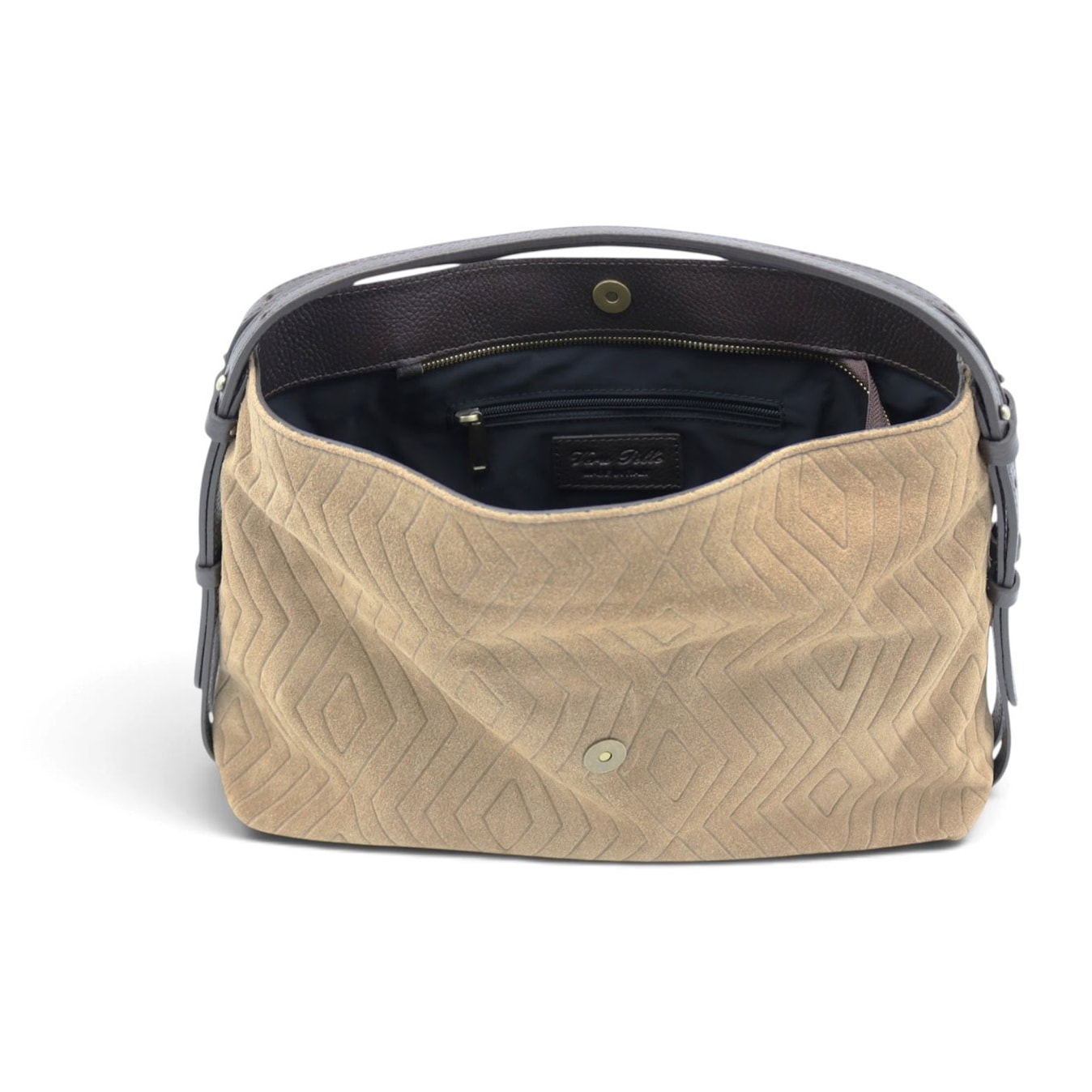 Borsa a Spalla Cheval Firenze Cloe Suede Taupe