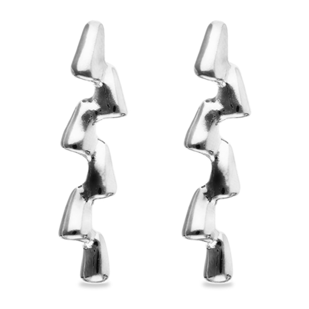 Pendiente RAÍCES PLATEADO U