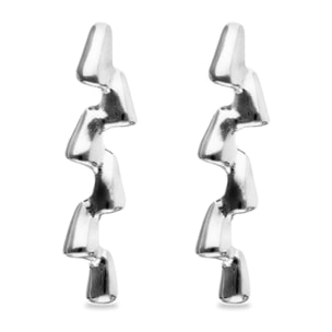 Pendiente RAÍCES PLATEADO U