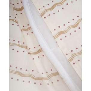 Funda nórdica 100% algodón lagon crema
