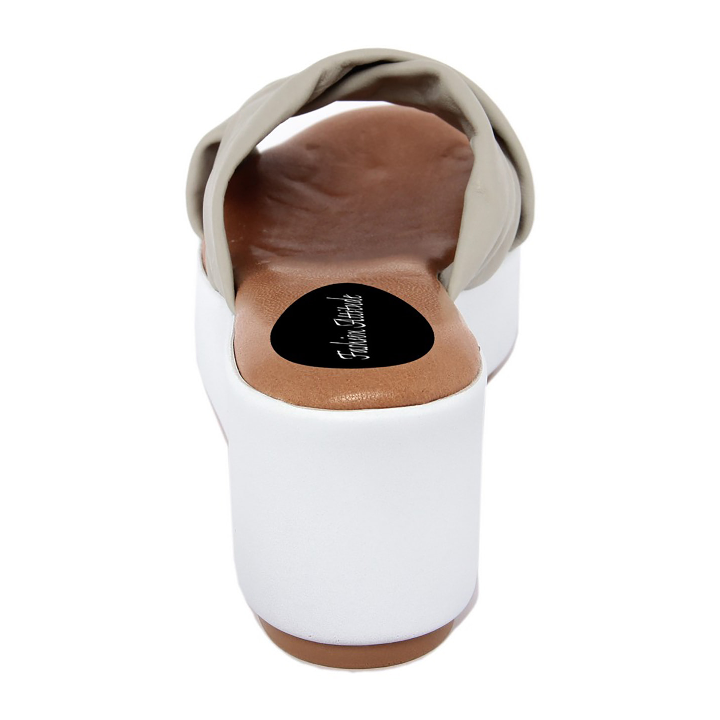 SANDALO IN PELLE MADE IN ITALY FASHION ATTITUDE COLORE COLORE Grigio