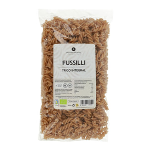 PLANETA HUERTO | Fusilli de Trigo Integral ECO 500g – Pasta Integral Ecológica, Rica en Fibra y Proteínas