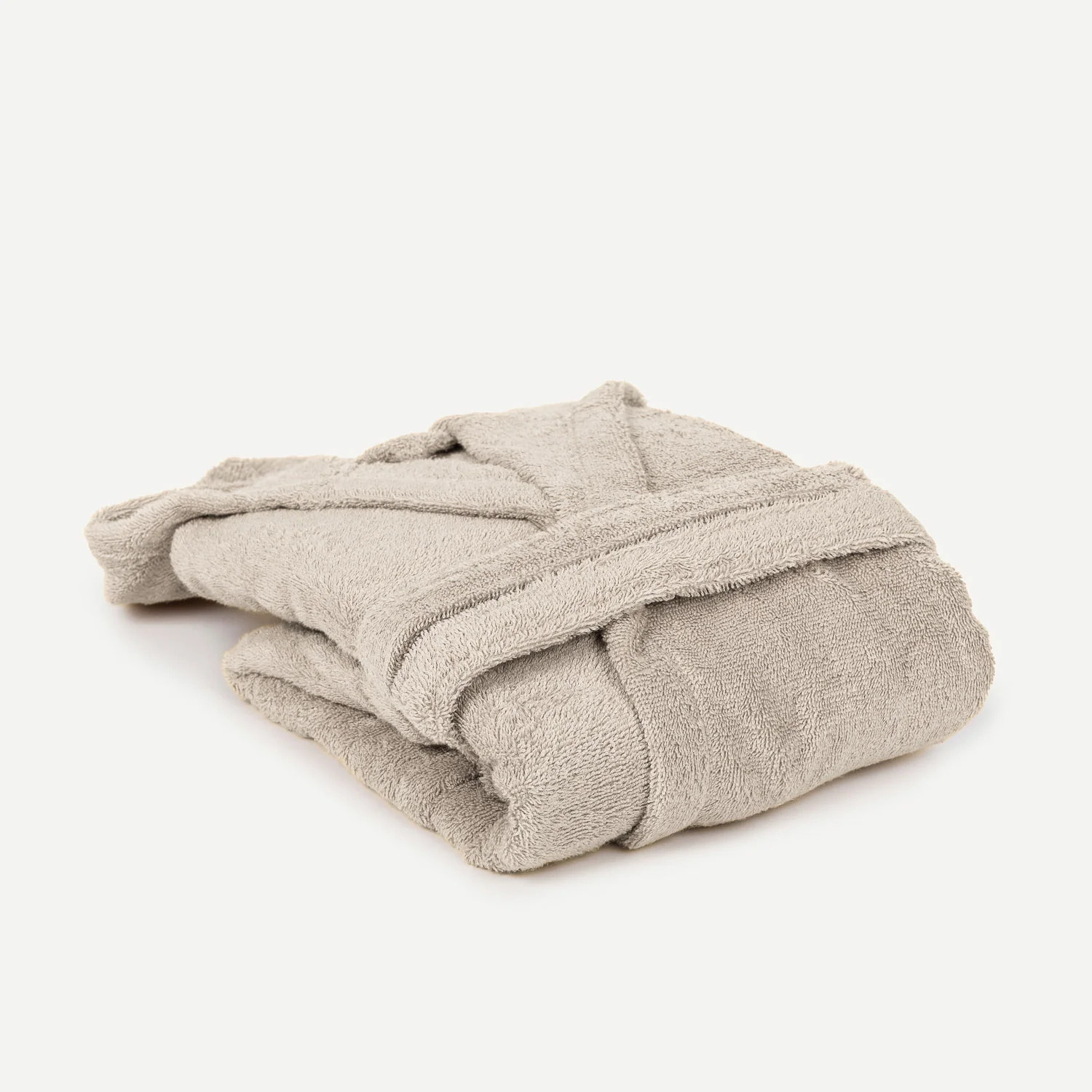 Albornoz capucha 450gr unisex gris claro
