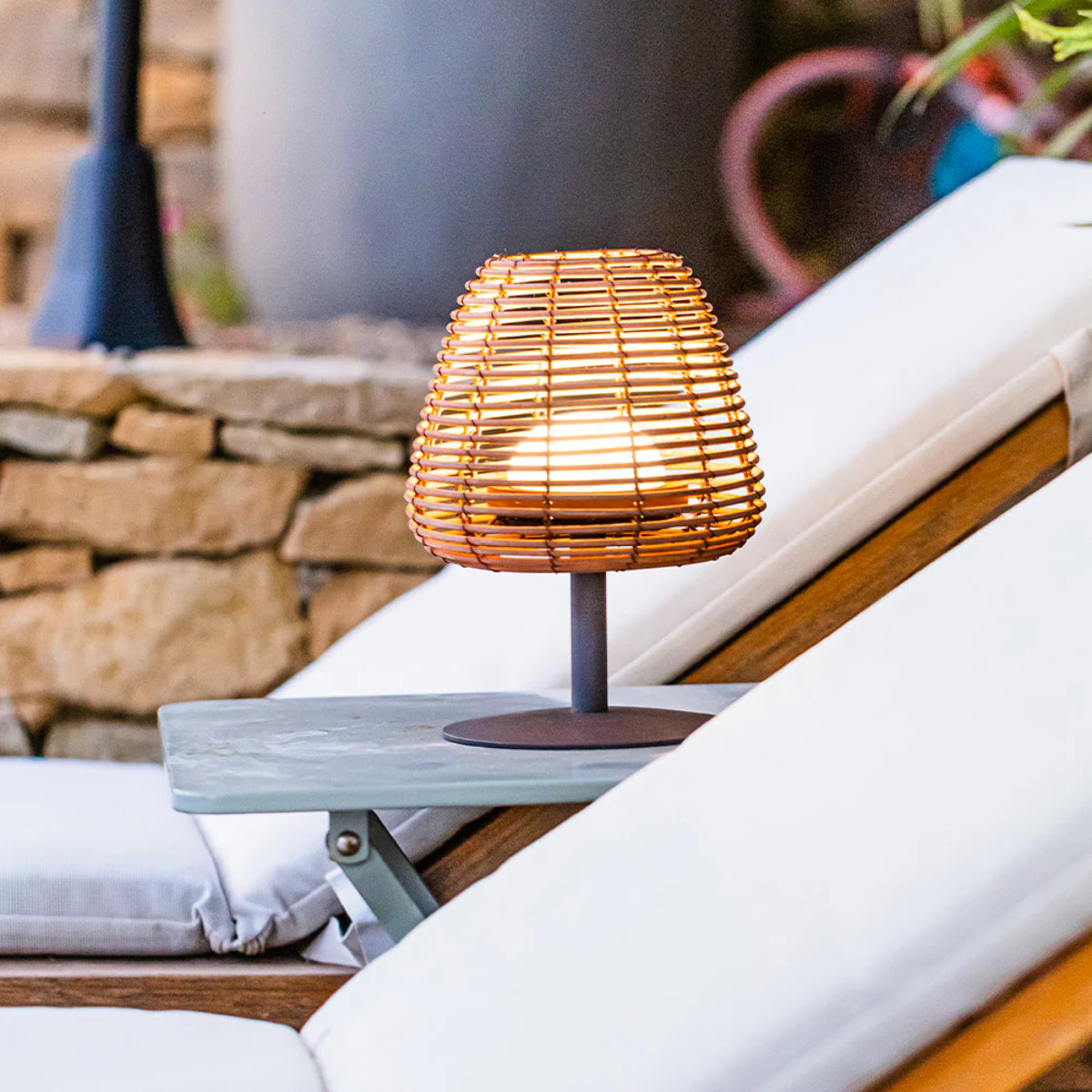 2 Lampe de table STANDY BOHEME H25CM