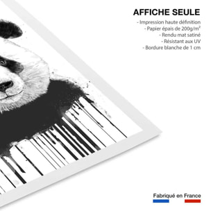 Affiche enfant panda flux  Affiche seule