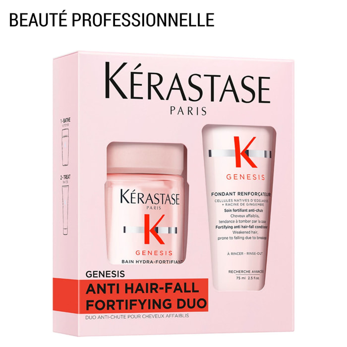 Genesis - Coffret Découverte Bain Hydra Fortifiant 80 ml + Fondant Renforçateur 75 ml