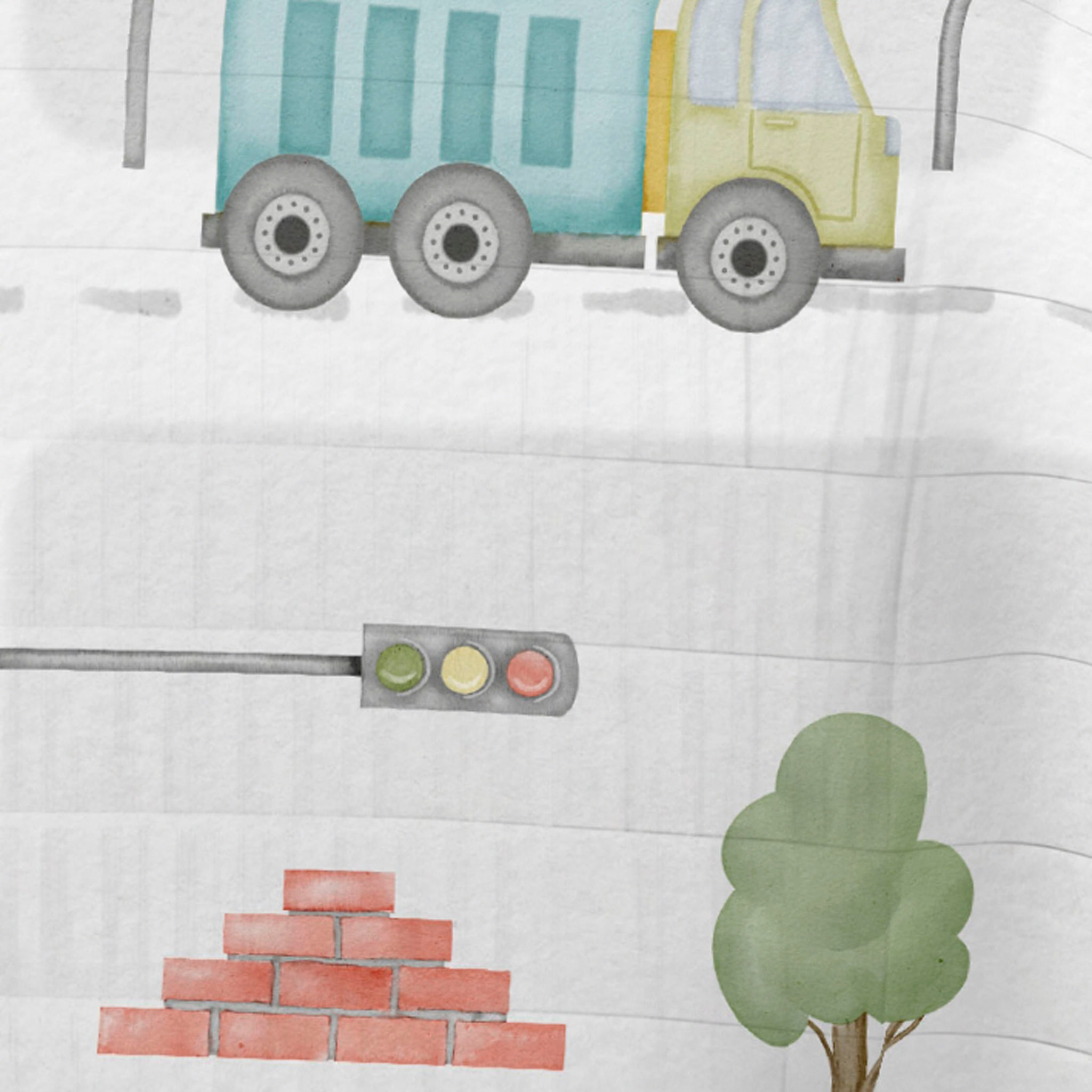 Cool Kids - Colcha Bouti Estampada - 100% Algodón - 70 gr/m² - Road