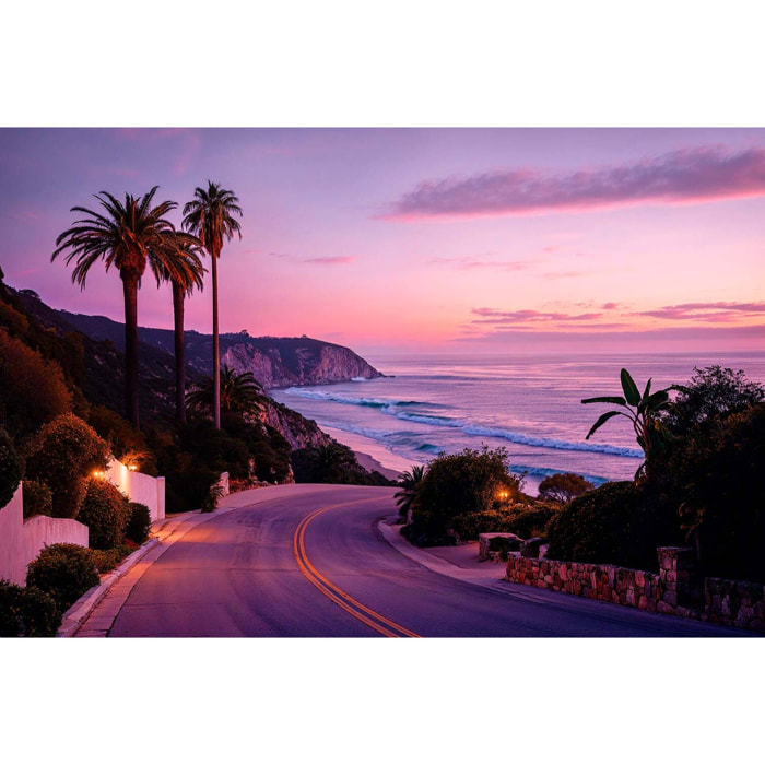 Tableau coucher de soleil sur la mer Tableau alu Dibond