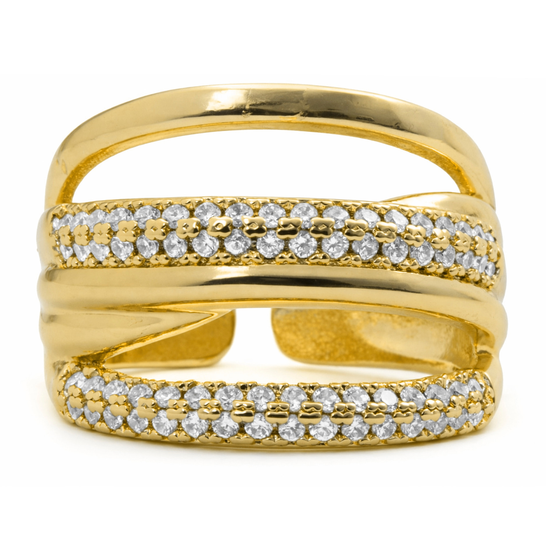Anillo Raves acabado oro amarillo 18k