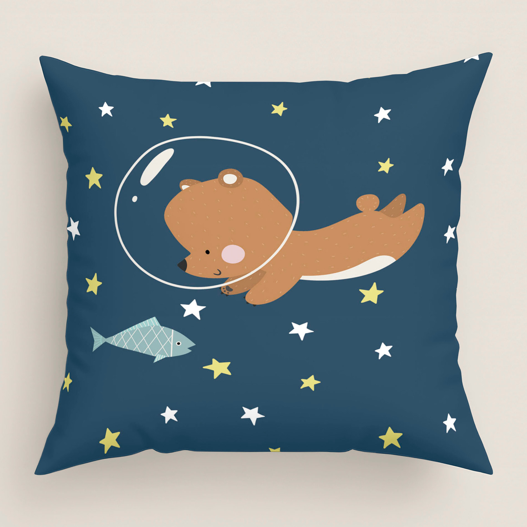 Cool Kids - Funda de Cojín Estampado - Con Cremallera - Sin relleno - 100% Algodón - Neil