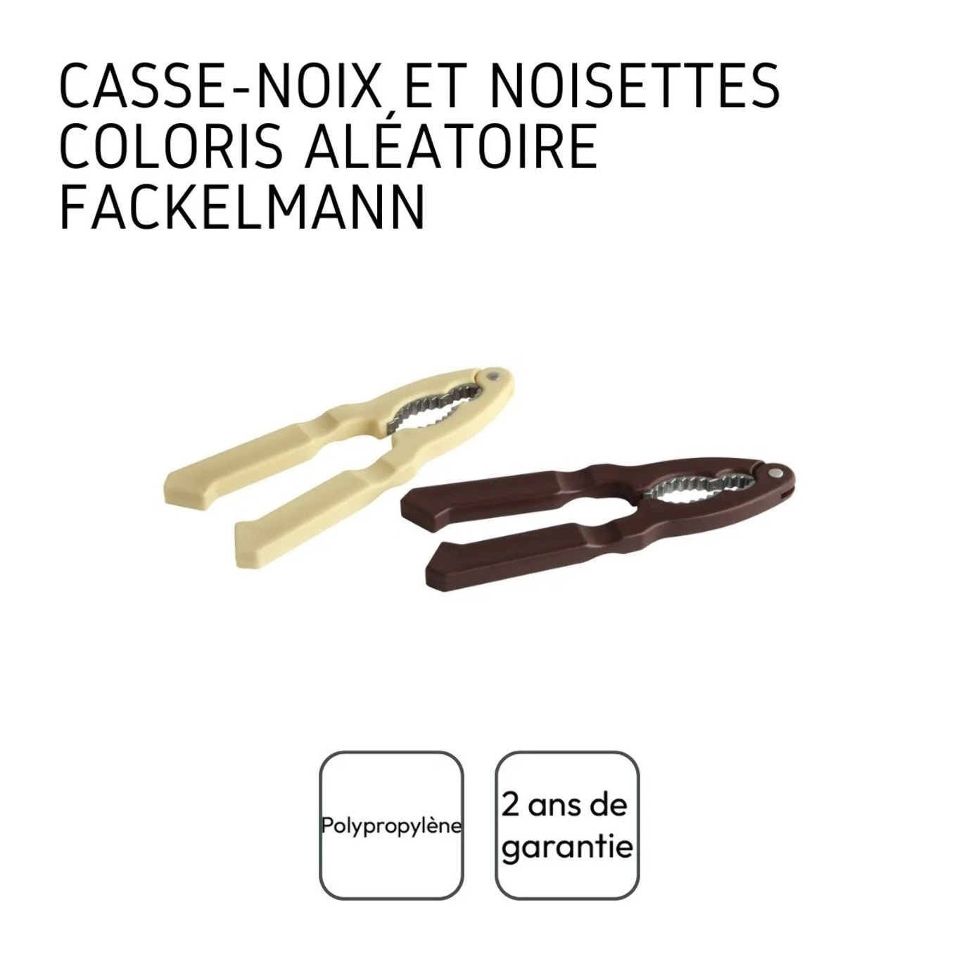Casse-noix professionnel en aluminium set de 2 outils pour crustacés dimensions 18 x 5 x 1 cm Fackelmann Basic