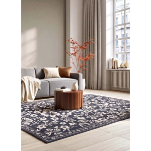 AMARA Alfombra clásica con relieve Azul, varias medidas disponibles.