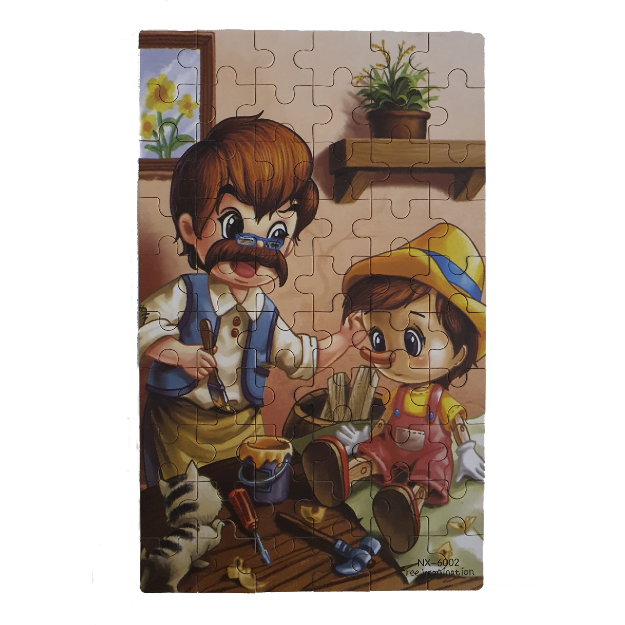 PUZLE DE CUENTOS: PINOCHO - 60 pcs (CAJA METÁLICA)