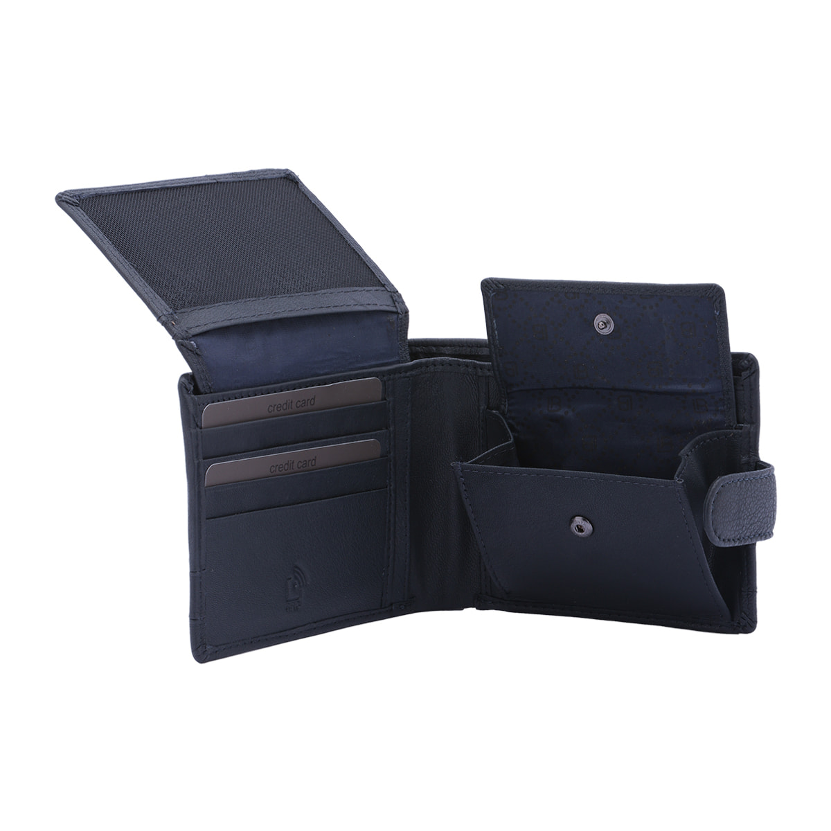 Portafoglio  da uomo In Vera pelle Made in Italy 9,5x12x2,5 cm