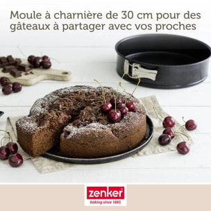 Set de 4 ustensiles de pâtisserie moule à manqué 2 bols et spatule Black metallic Black mettallic Zenker  Black mettallic