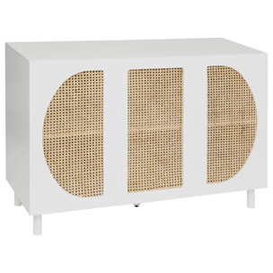 Buffet 3 portes "Cabras" 120x85cm blanc