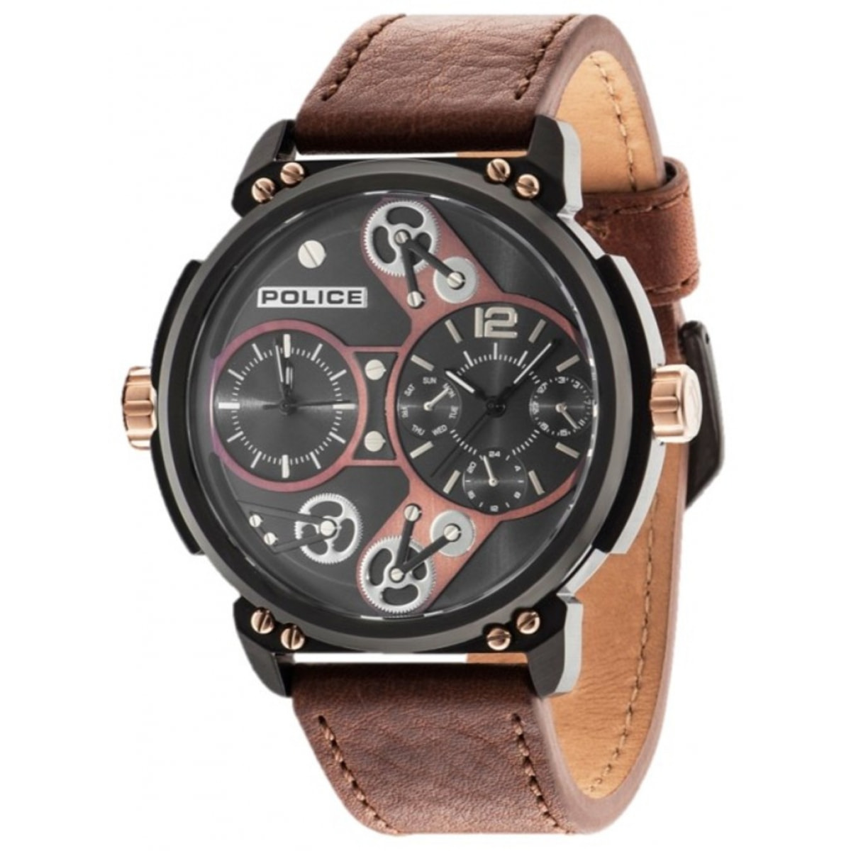 Reloj Police R1451276001 Hombre Analogico Cuarzo con Correa de Cuero