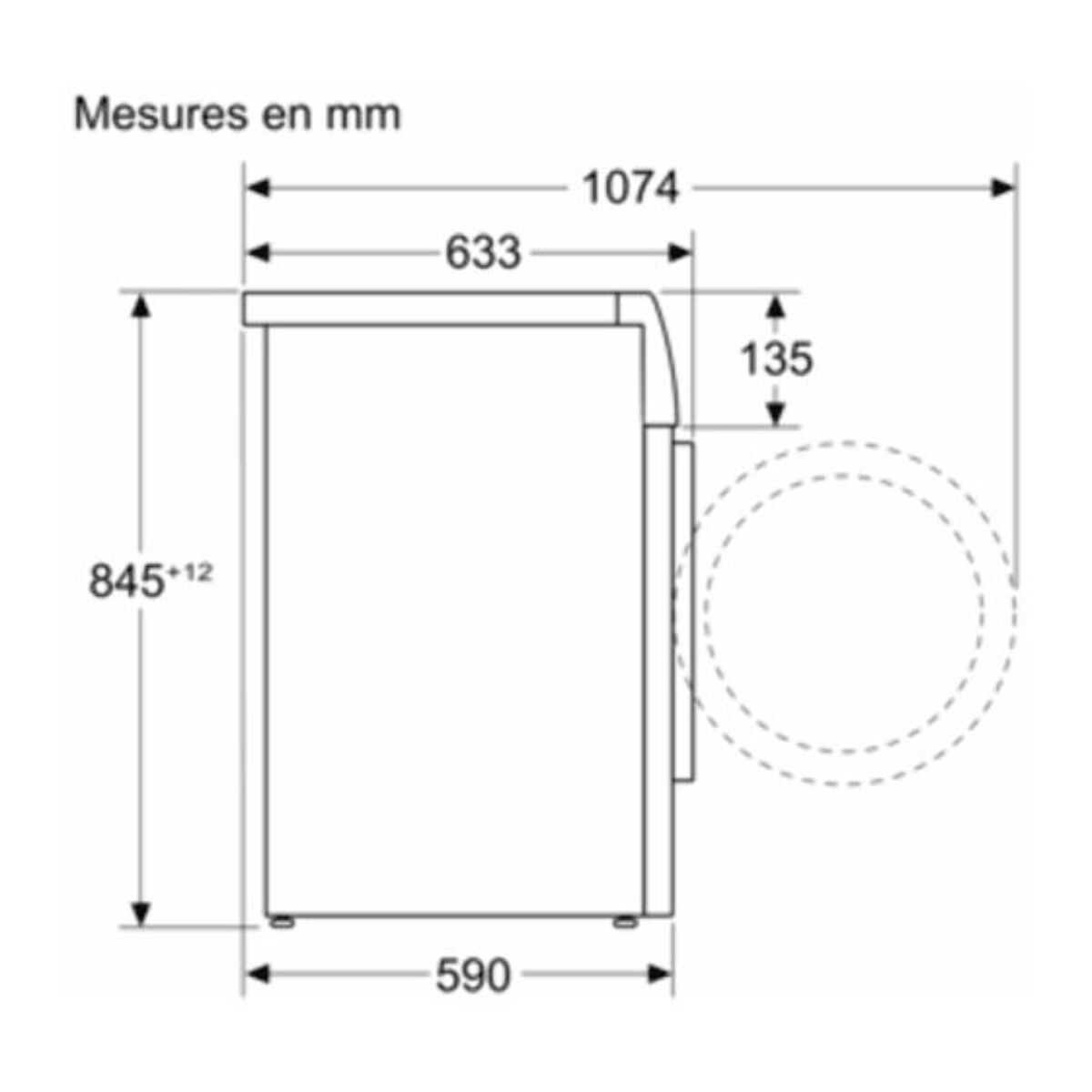 Lave linge hublot BOSCH WGH2440SFR, SERENITY, Antitaches, Iron Assist, Série 6