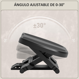 Reposapiés de Oficina Reposapiés con Altura y Ángulo Ajustable Reposa Pies con Superficie de Masaje y Almohadillas Antideslizantes para Estudio Hogar Gris