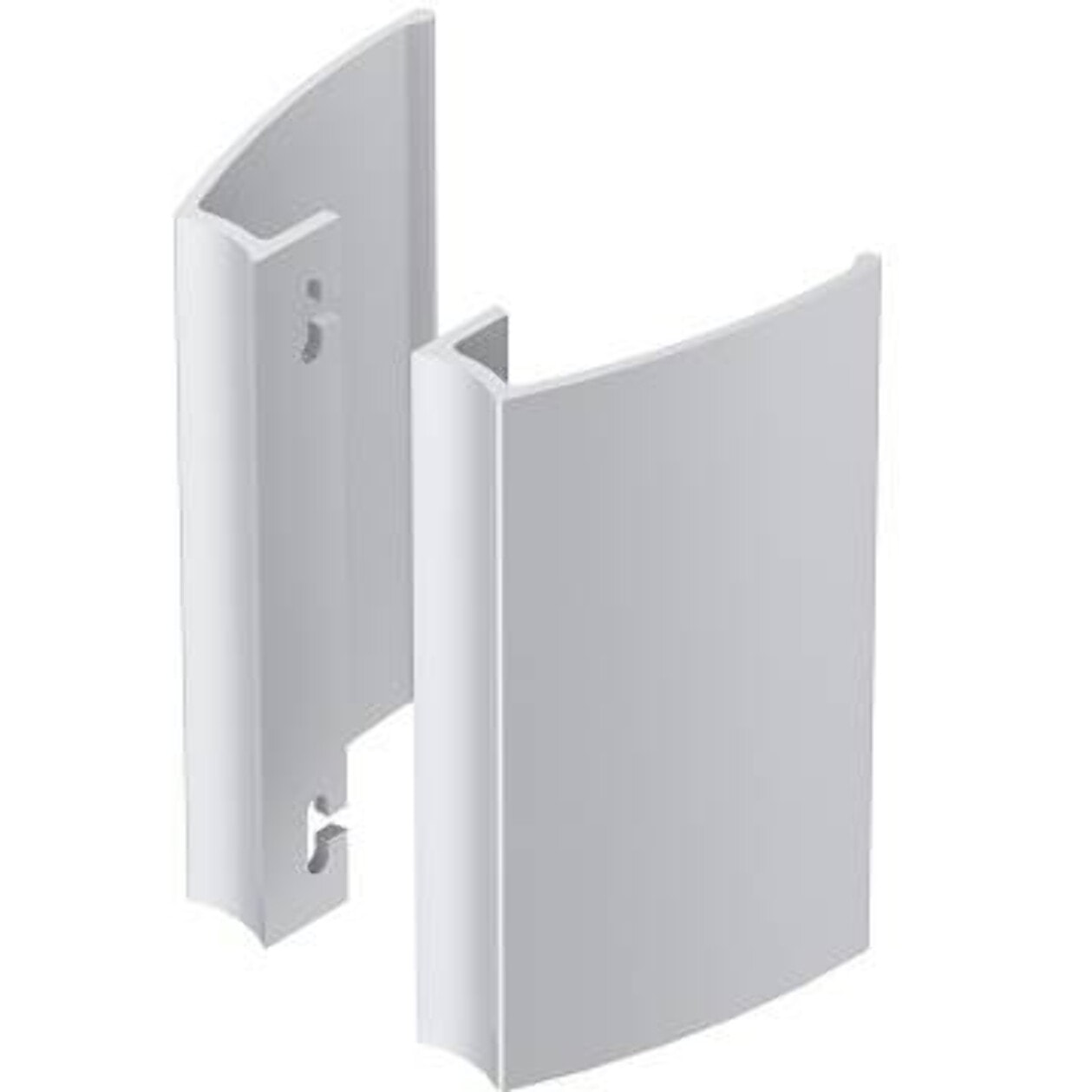 Paire de poignées aileron 300mm ALMA COMPONENTES Entraxe 200mm - Ral9010 Blanc - 7060-300-9010