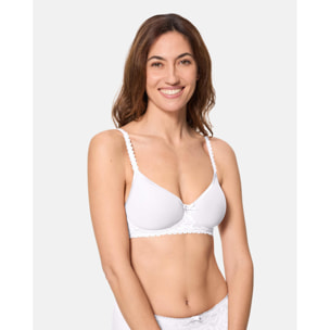 Sujetador sin aros Spacer Flower Elegance con encaje reciclado