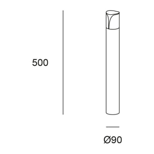 Forlight Astra Baliza gris urbano para bombilla E27