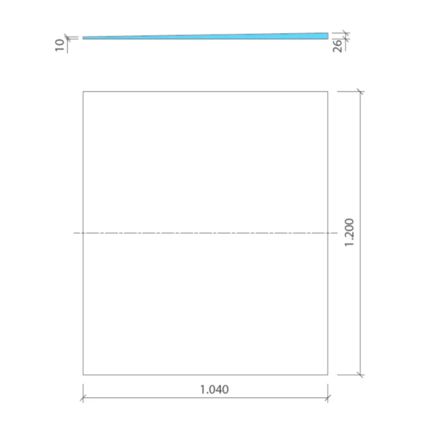 Receveur de douche pré-penté 104 x 120 x 2,6 cm WEDI Fundo Flex bois