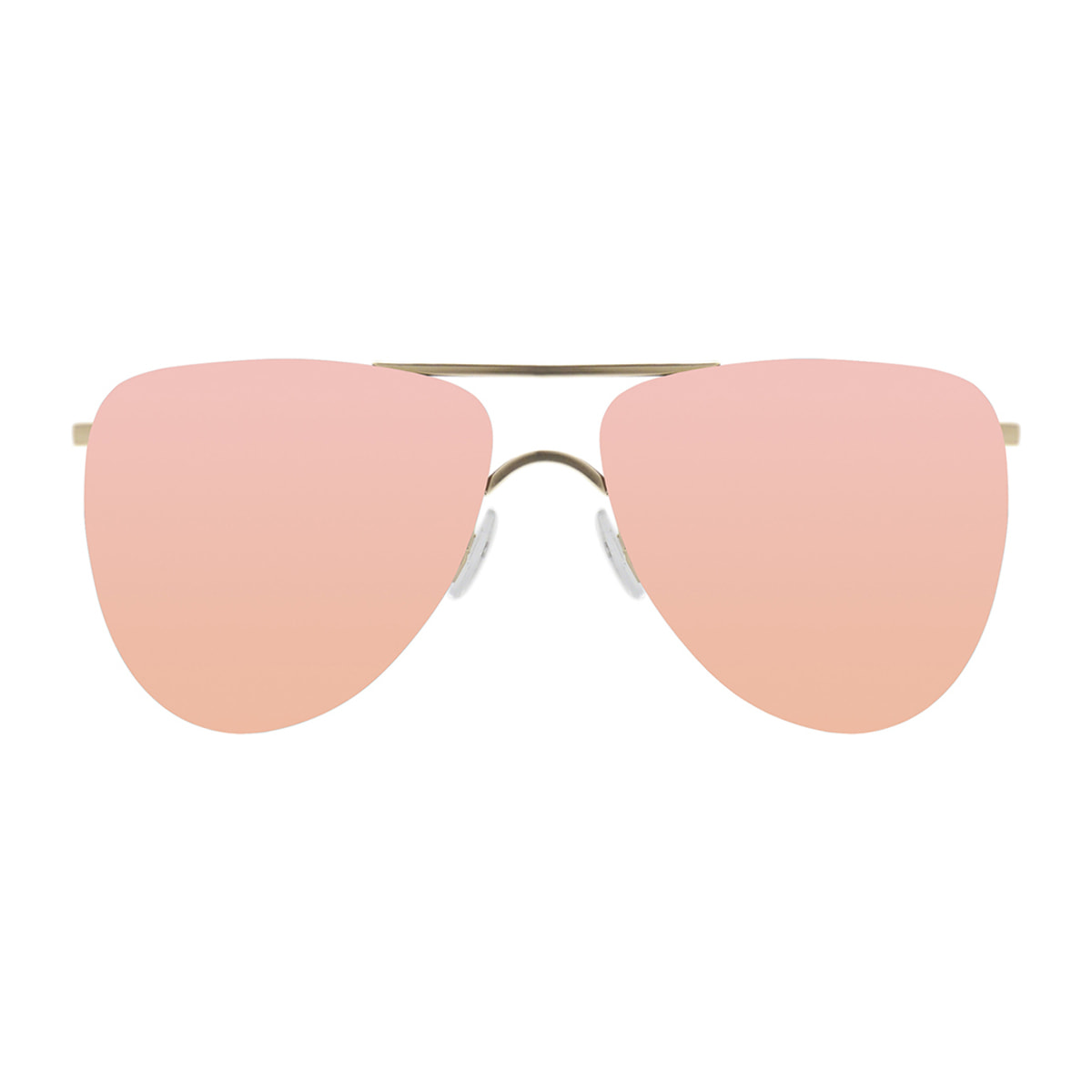 Gafas de sol PALO ALTO SAN DIEGO - Metal dorado / Plana rosa