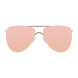 Gafas de sol PALO ALTO SAN DIEGO - Metal dorado / Plana rosa
