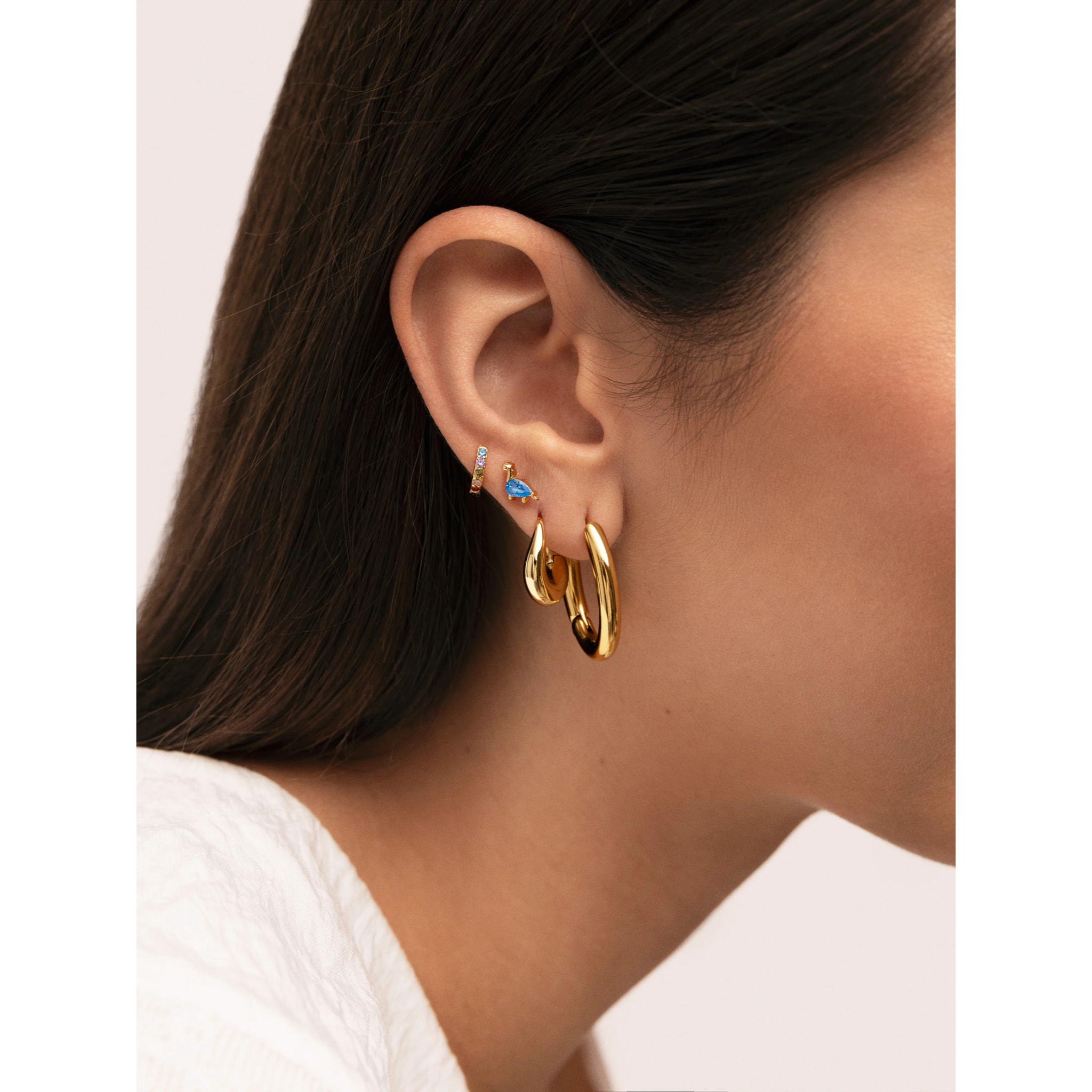 Orecchini Organic Twist Placcato Oro