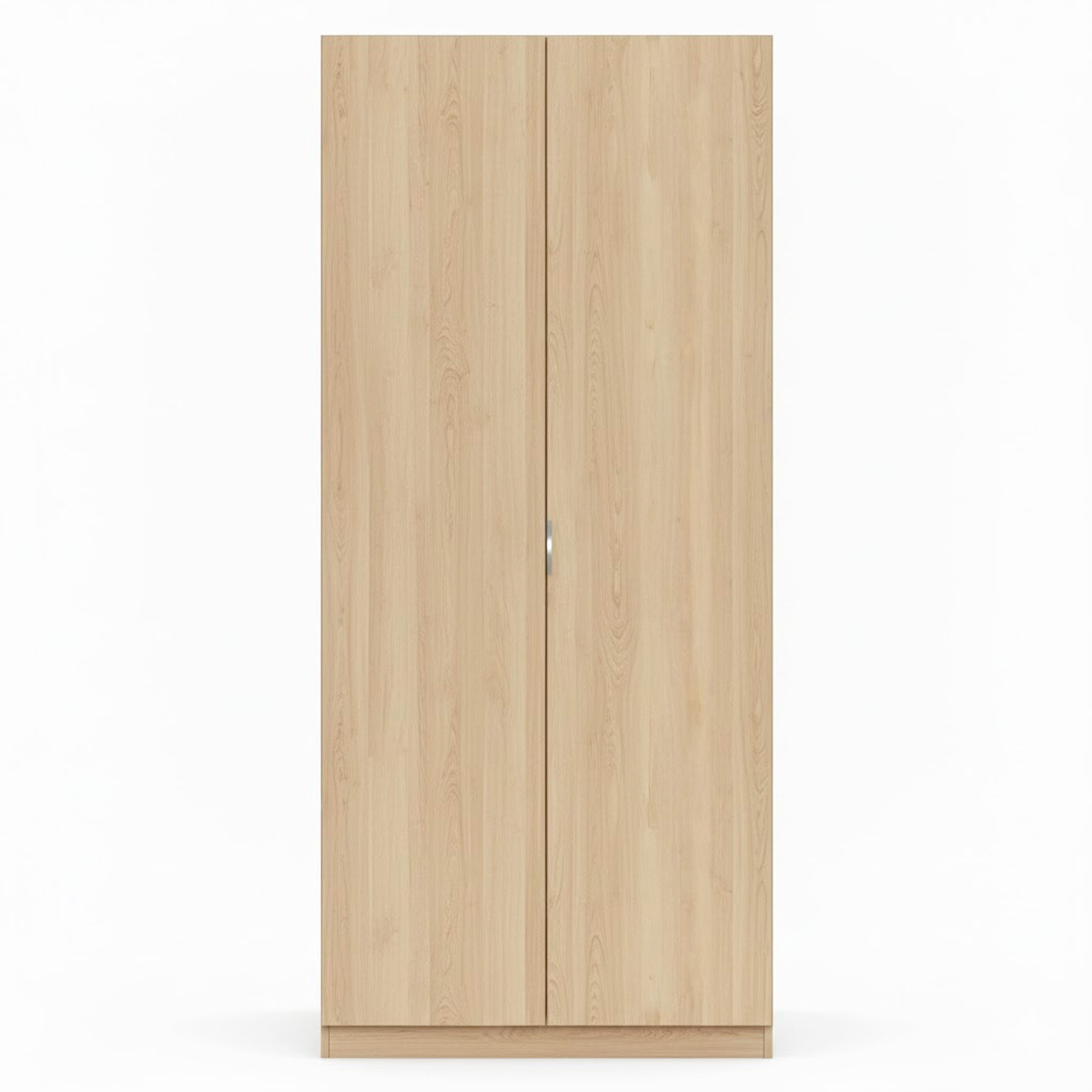 Armadio Guardaroba A 2 Ante Con Asta Appendiabiti E Ripiano Interno Mobile Armadio Salvaspazio Design Moderno Minimal 81 x 52 x 180 Cm Rovere Chiaro