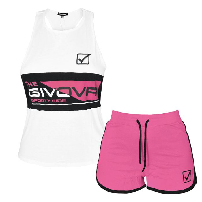 Completo Sportivo Donna GIVOVA Corto Cotone