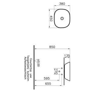 Vasque à poser Plural VitrA Clean terre rouge mat