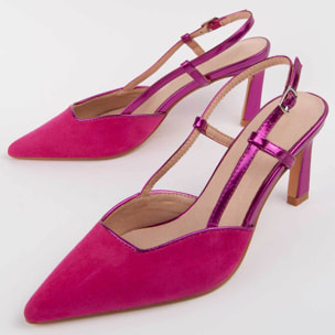 Zapato De Tacón - Rosa - Altura: 6 Cm