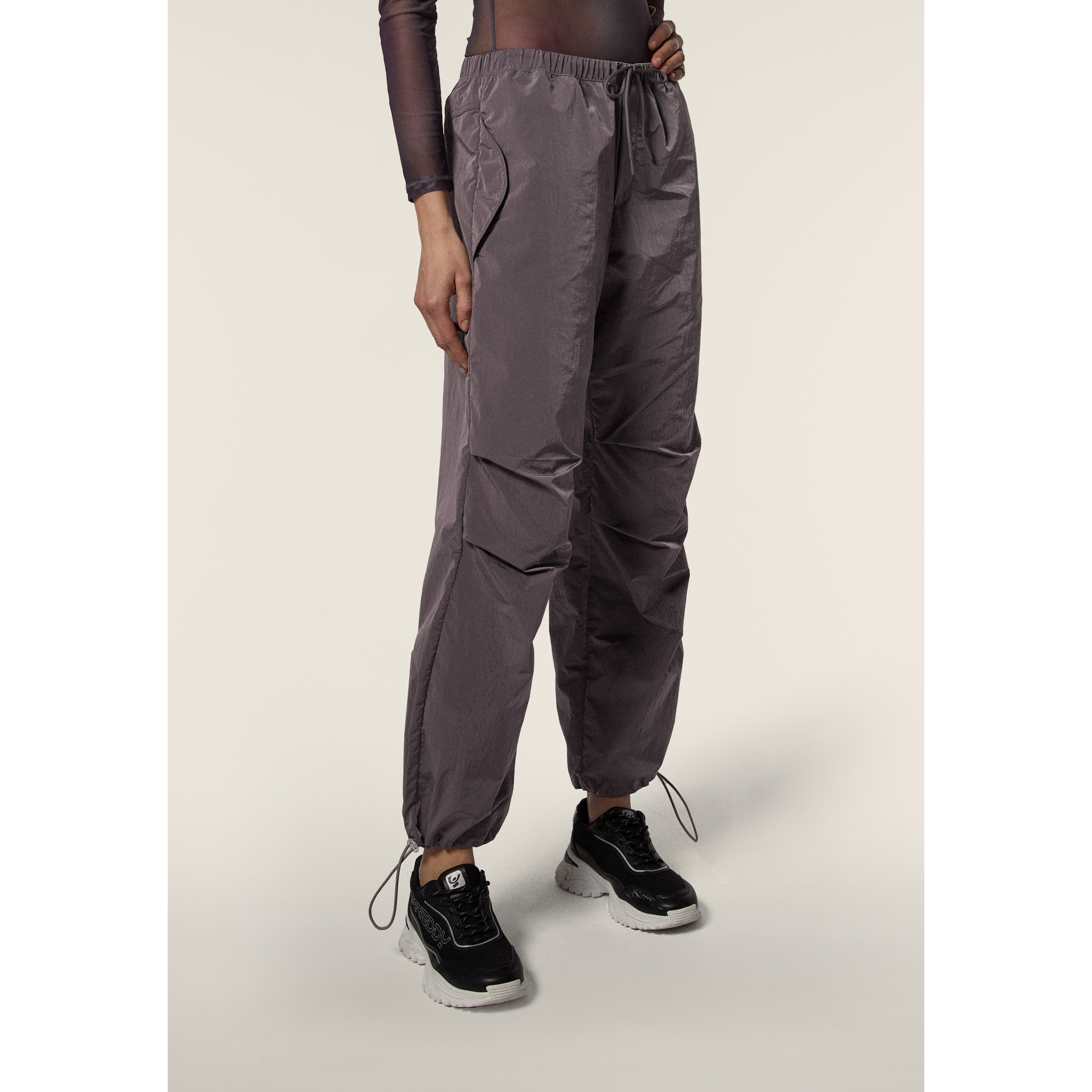 Parachute Pants da donna in nylon navetta